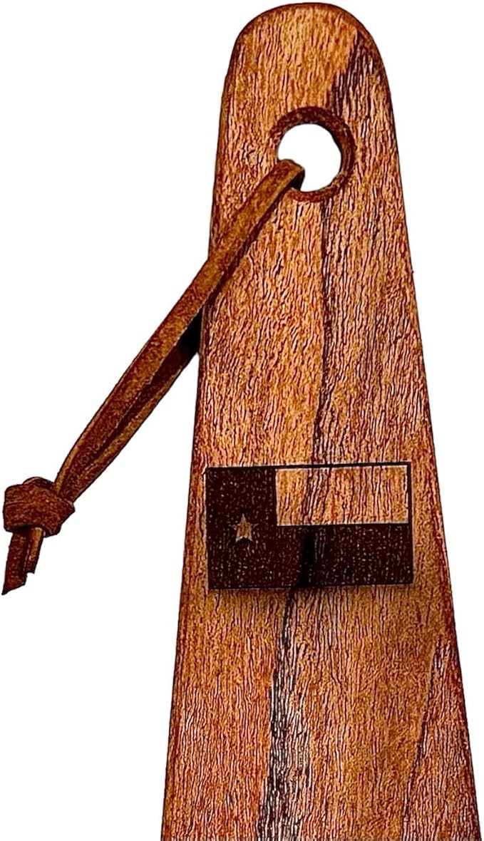 COWBOY SPATULA - Mesquite Wood Spatula, Handmade in Texas, Made in USA, Perfect for cast iron cookware, steel cookware, nonstick cookware - Personalization Optional (Texas Flag - Horizontal)