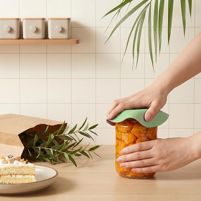 6Pcs Jar Opener Gripper Pad, Rubber Jars Opener, Can Openers For Opening Jars Gripper To Open Jaring, Non Slip Jar Bottle Lid Openers Kitchen Coasters Tool