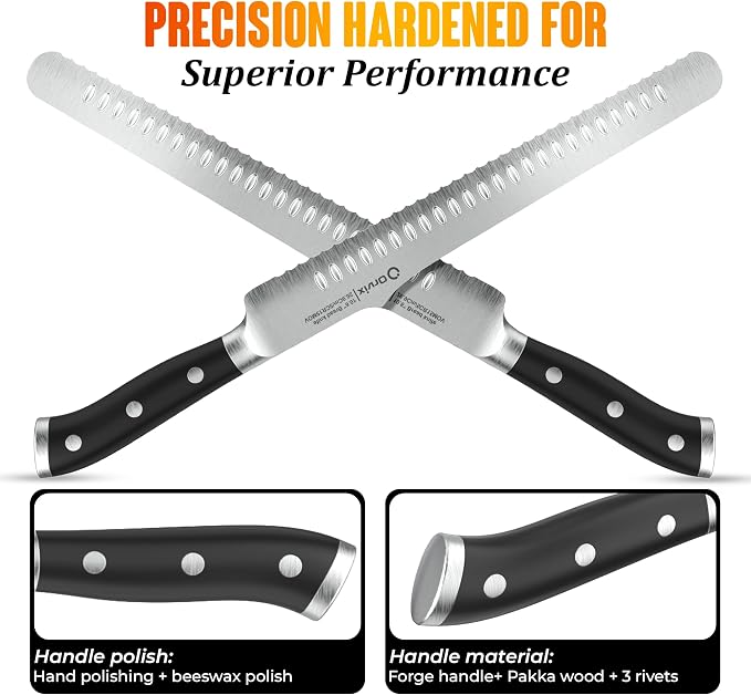 Bread Knife 10.6 Inch Serrated Blade for Homemade Sourdough Bread Ultra Sharp Stainless Steel Full Tang with Ergonomic Handle Artisan Professional Series with Luxury Gift Box