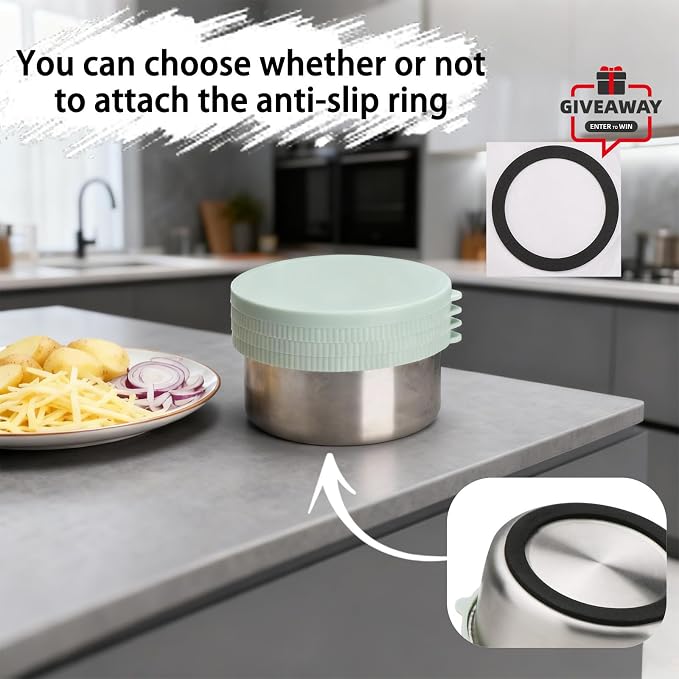 Cheese Grater with Container, 4 in 1 Box Gratters for Fine, Medium and Coarse, Handheld Lemon Zester for Parmesan, Ginger, Garlic, Nutmeg, Chocolate (Light Green)