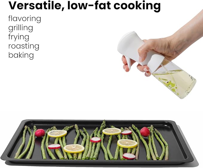 Mistifi Oliver Oil Sprayer for cooking, Spray bottle 6oz, Non-Aerosol Refillable Dispenser Oil Mister FS601 Green Vegetable