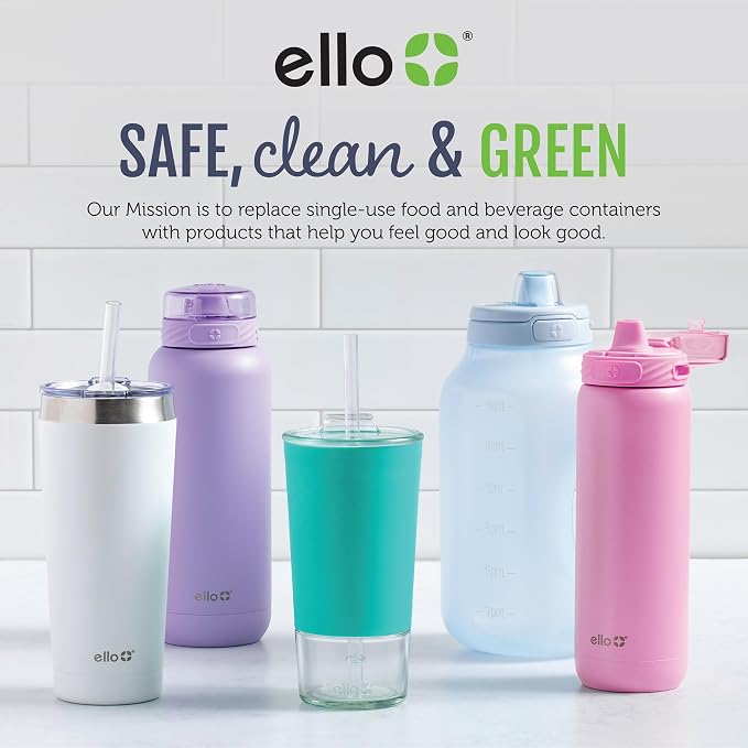 Ello Color Lock 20pc Glass Food Storage Containers with Lids, Desert Festival