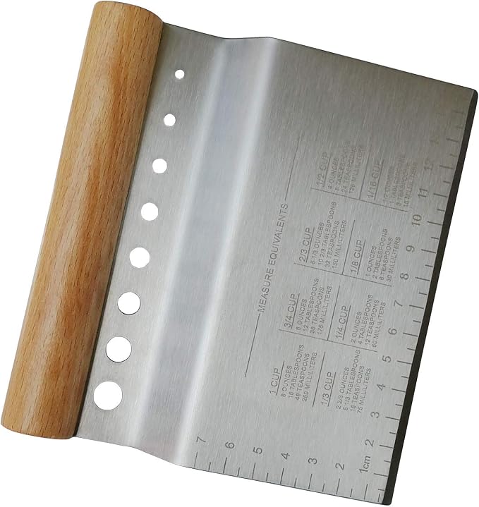 2 Pcs Dough Scraper & Bench Scraper Set