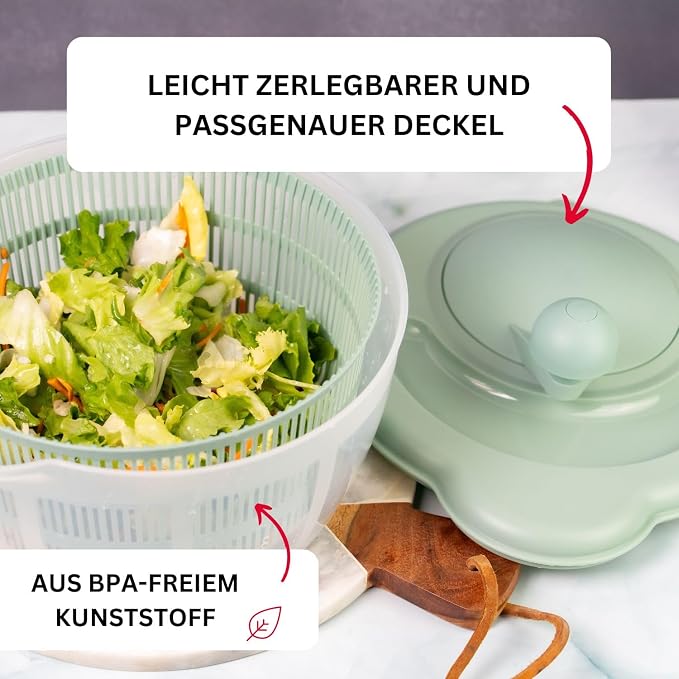 Westmark 2432224M Salad Spinner Polypropylene Mint Green Standard