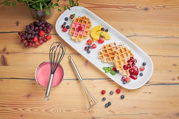 Rösle Stainless Steel & Silicone Balloon Egg Whisk, 6 Wire, 10.6-inch