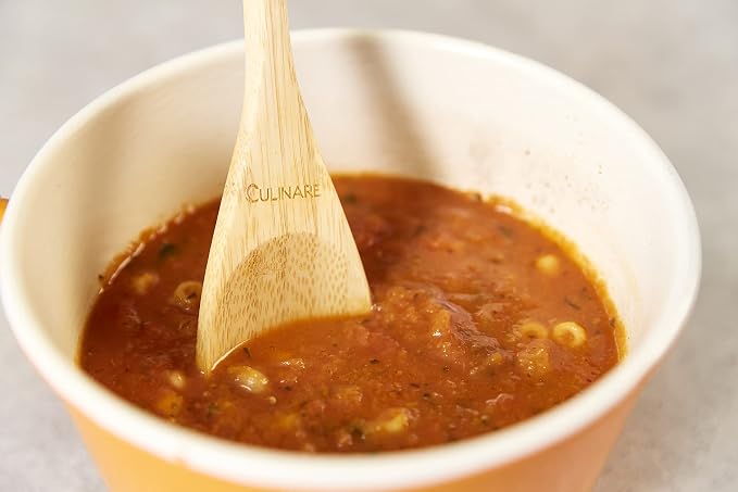 Culinare Naturals C70019 2 Piece Wooden Spoon, Sustainable Bamboo, (L) 310 mm x (W) 60 mm, Kitchen Cooking Spoon Utensils/Tools, Includes 2 x Long Wood Spoons, Not Dishwasher Safe
