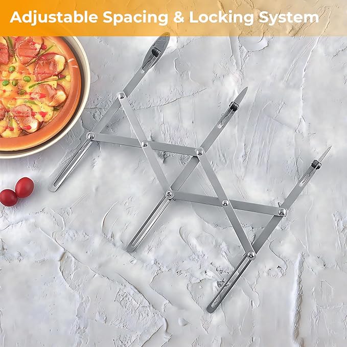 3 Wheel Pastry Cutter, Stainless Steel Roller, Expandable Dough Cutter, Multi Wheel Cookie Ravioli Cutter, Adjustable Pizza Slicer, Knife for Baking, Dough Divider