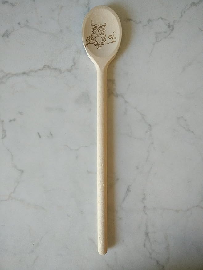 12 Inch Wooden Spoons for Cooking - Set of 6 Premium Wood Utensil Set - Durable Wooden Spoons for Culinary Needs - Ideal Kitchen Essentials