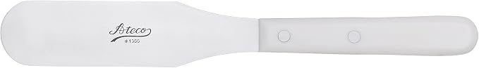 Ateco Straight Spatula with 6-Inch Stainless Steel Blade, Plastic Handle, Dishwasher Safe