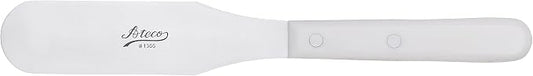 Ateco Straight Spatula with 6-Inch Stainless Steel Blade, Plastic Handle, Dishwasher Safe