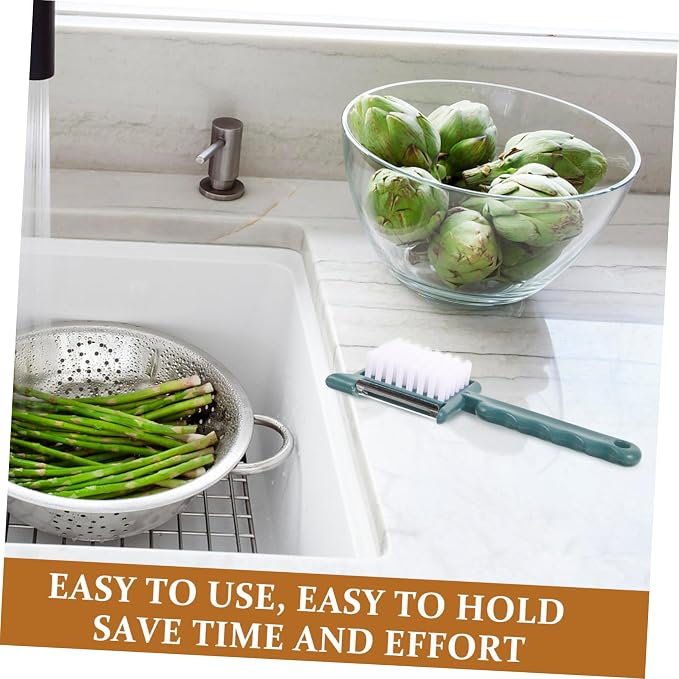 Hemoton Peeler Brush Bottle Opener Potato Brush Fruit Peeler Garlic Press Kitchen Tool