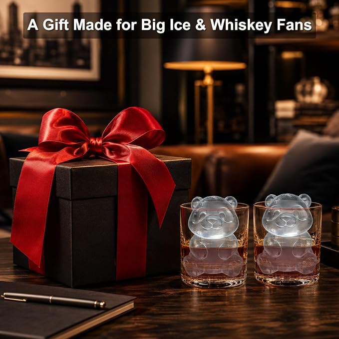 3D Panda Ice Cube Silicone Molds Tray for Whiskey, Cocktail, Drink, Bar; Rich Details. Fun Animal Mold for DIY Craft Taba Squishy Chocolate Soap Candle Resin Gift for Women Girls Boys; 2 Pack