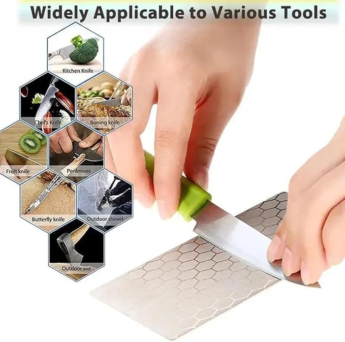 Diamond Sharpening Stone Set, 14 Pcs Diamond Lapping Plate Coarse/Medium/Fine Grit Sharpener, Perfect Assistance Sharpener Angle Guide