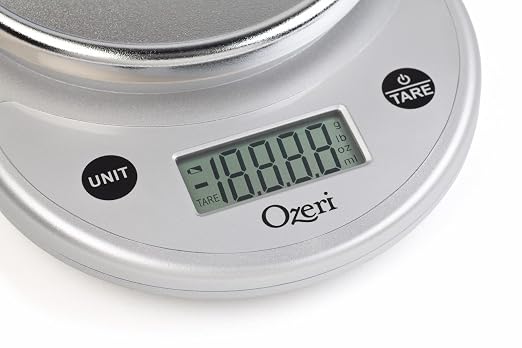 Ozeri® Pronto® Kitchen and Food Scale with Variable Graduation Technology® | Recognized by experts -- Winner of awards from the Food Network, The New York Times’ Wirecutter, CNN Underscored, and others.