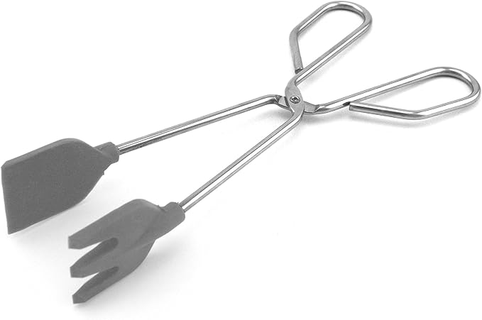 Fackelmann 00040 Kitchen Tongs with Silicone Blades 25cm - Assorted Color