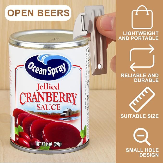 Honeydak 16 Pcs P-38 and P-51 Militarycan Opener Stainless Steel Camping Portable Survival Army Can Openers for Travel Kitchen Tool Men Women, Silver