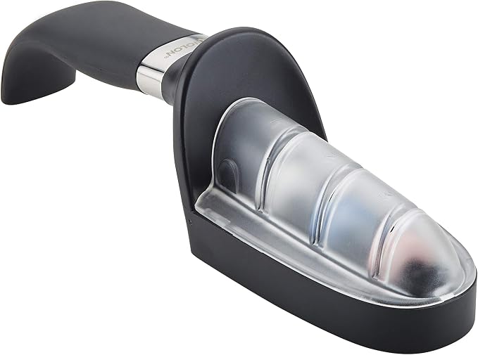 Anolon 47998 AlwaysSharp Kitchen Universal Knife Sharpening for Straight Blade Knives, 9 Inch, Black