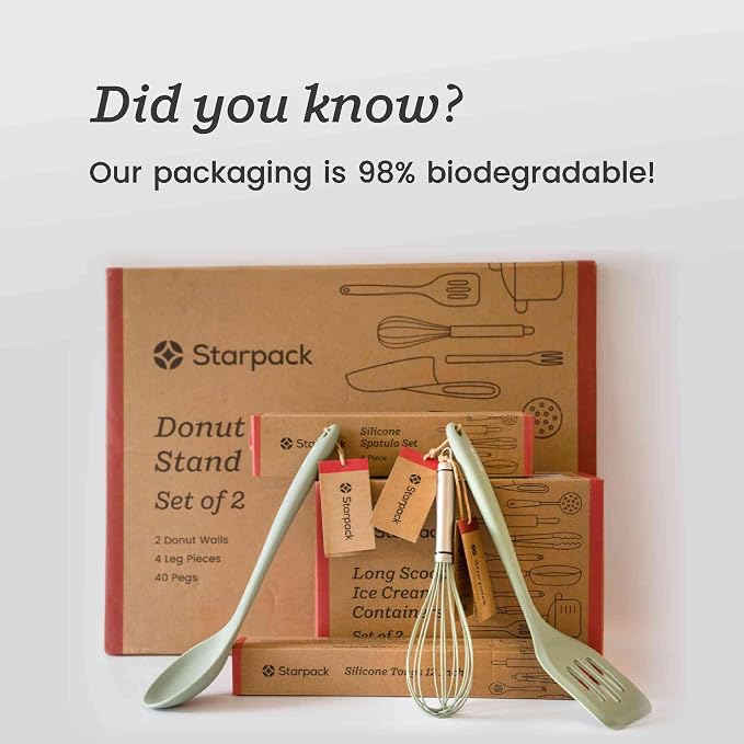 Starpack Get a Grip Silicone Kitchen Tongs (9 Inch) - LFGB Non Toxic, 600°F Heat Resistant, BPA-Free - Heavy-Duty Stainless Steel, Locking - Dishwasher Safe for Nonstick Cookware Sage Green