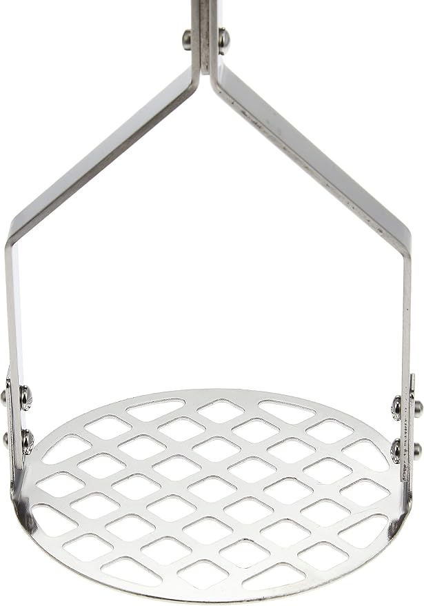 Frost Bird Seisakusho Pakka Wood Potato Masher, Stainless Steel, Wooden Pattern, Made in Japan