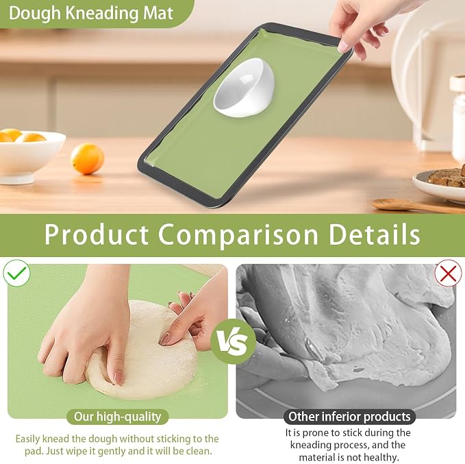 Silicone Baking Mat Roll, 12 IN x 6 FT, Non-Stick, Reusable, Heat-Resistant Baking Sheet for Oven, Air Fryer, Pastry, Dough, Bread, Non-Slip Kitchen Counter Mat