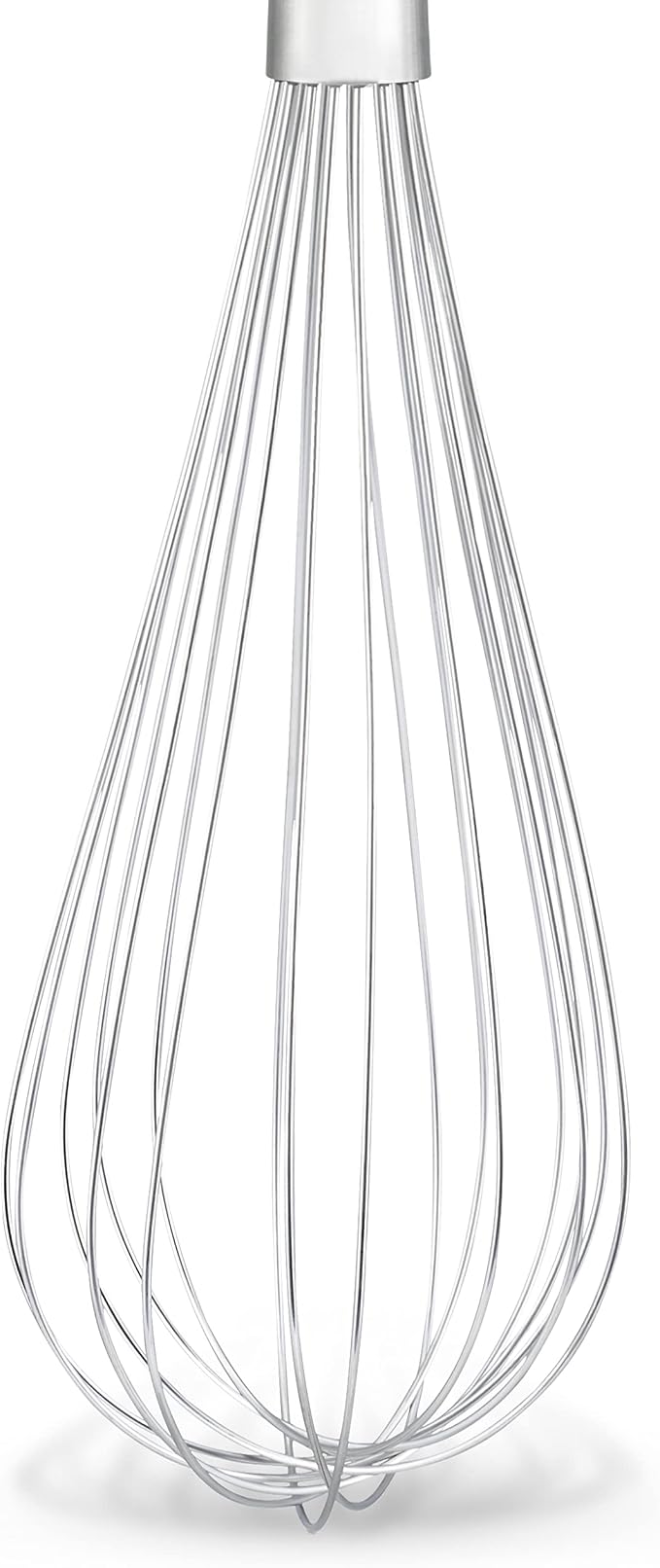 Culinare Naturals C70010 Whisk | Sustainable Bamboo/Stainless Steel | (L)340mm x (W)90mm | Manual Hand Held Whisking Tool/Kitchen Utensil | Metal Balloon Whisk | Not Dishwasher Safe