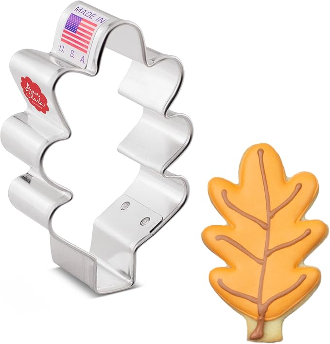 Ann Clark Oak Leaf Cookie Cutter, 3” Made in USA
