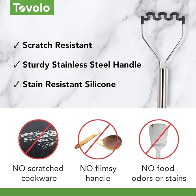 Tovolo, Potato Masher Silicone Charcoal