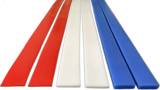 Set of 3-100% Silicone Measuring Dough Strips/Perfection Sticks/Rolling Pin Guides/Dough Guides/Pastry Ruler, Length 18 inches/3 Sizes
