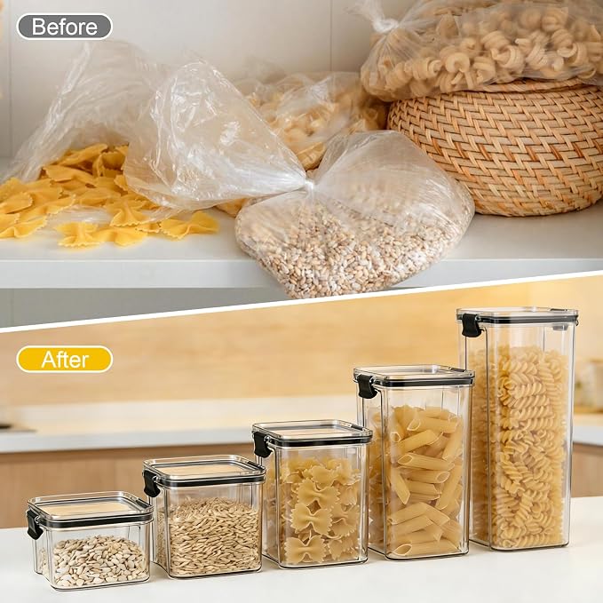 5 Piece Airtight Food Storage Containers Set