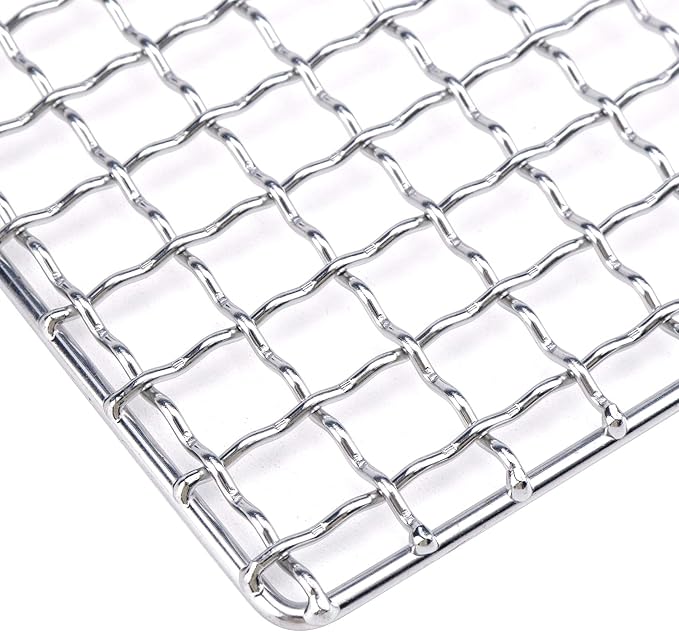 Cooling Rack Stainless Steel Wire Rack Barbecue Baking Net, Square | Metal Carbon Grill Square Cooling Rack 130×130mm/5.12×5.12in, Square