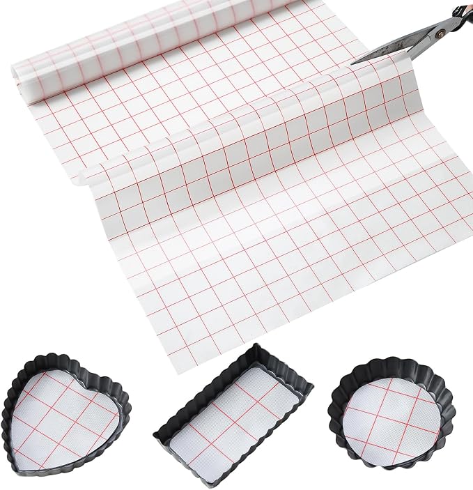 Silicone Baking Mat Roll 16IN*5FT Free Cutting, Non-Slip Pastry Mat, Non-Stick Reusable Air Fryer Liner, Oven Liners, Counter Mat, Freeze Dryer Mat, Easily Cut to Size Fit All Ovens Pans Tins Dishes