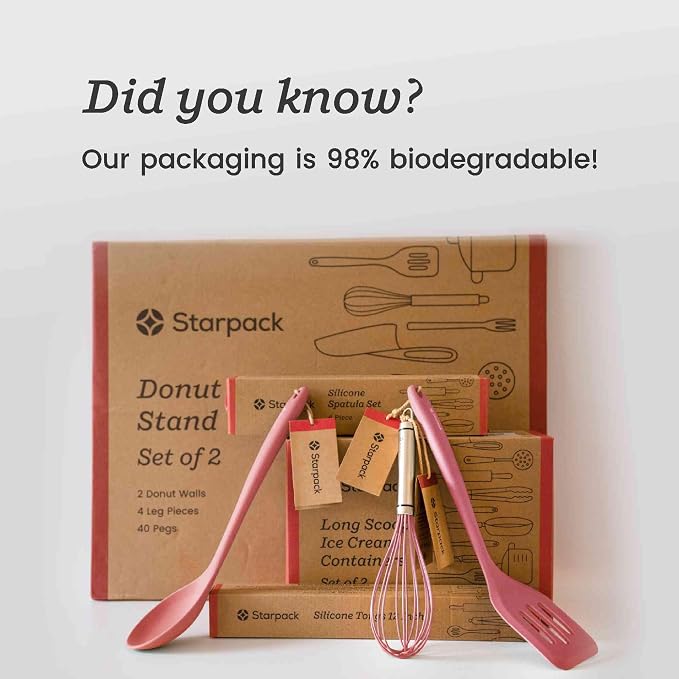 Starpack Get a Grip Silicone Kitchen Tongs (12 Inch) - LFGB Non Toxic, 600°F Heat Resistant, BPA-Free - Heavy-Duty Stainless Steel, Locking - Dishwasher Safe for Nonstick Cookware Earthy Pink