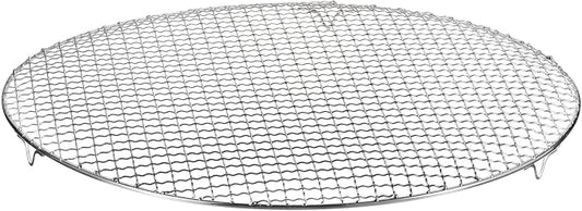 HARFINGTON Round Cooking Rack 16.7-inch Stainless Steel Cross Wire Barbecue Grill Net with 20mm Legs for Cooking Baking Steaming BBQ