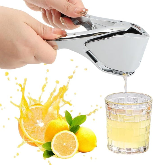 Stainless Steel Lemon Juicer, Manual Lemon Squeezer Handheld Citrus Squeezer Juice Extractor for Citrus Lime Orange