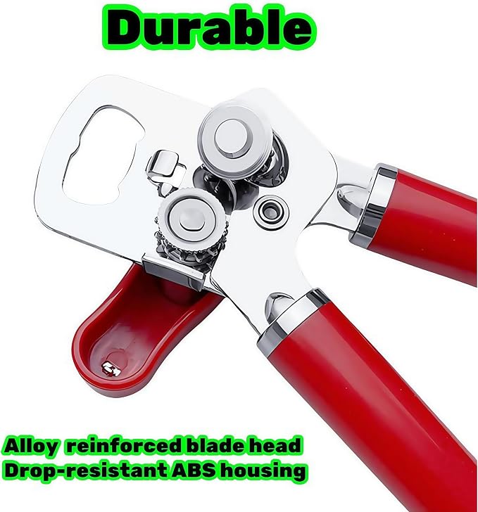 2026 mechanical multifunctional kitchen best can opener ，Sharp Professional Grade Blade for effortless ，Easy to Use ，multi function manual nice can opener heavy duty smooth edge for elderly