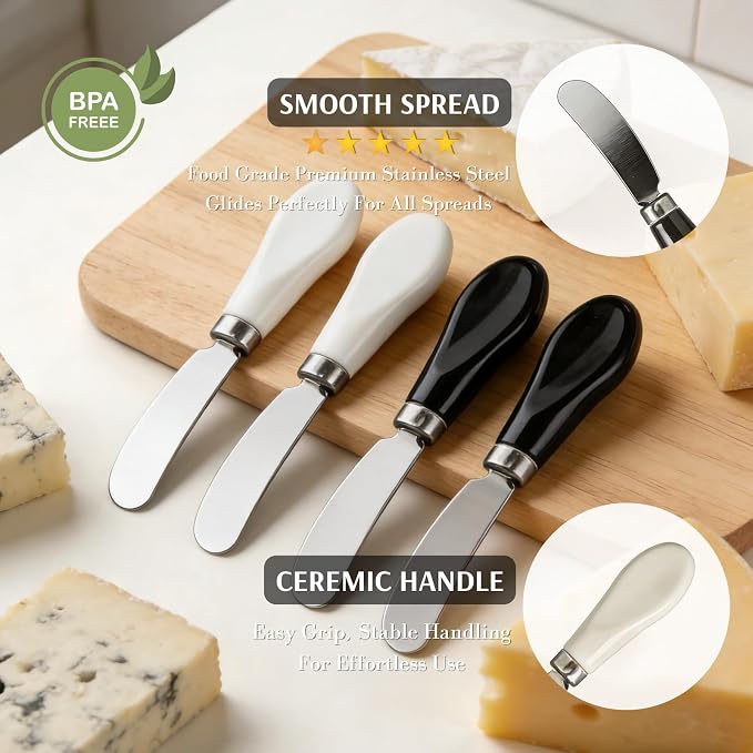 104 PCS Charcuterie Boards Accessories Utensils Cheese Knife Set, Charcuterie Bowls, Cheese Markers for Charcuterie Board, Mini Serving Tongs Spoons and Forks Honey Dipper for Pastry Wedding Gift