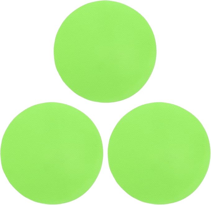 uxcell 3Pcs Rubber Jar Opener Grippers Pads, Multi-function Heat-insulated Non-Slip Grippers Pads for Jars, Kitchen Tool for Easy Opening (Green, Circle)