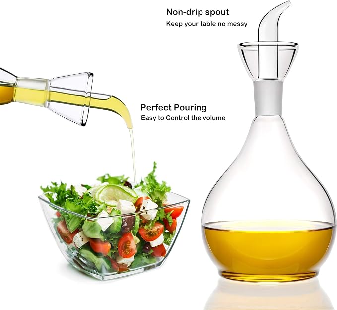 31ounce/900ml Olive Oil Dispenser Oil Bottle Glass with No Drip Bottle Spout