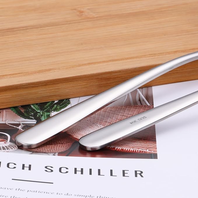 2 oz. Soup Ladles SUS304 Stainless Steel Gravy Ladle for Serving,9.5 Inch Sauce Ladel Spoon(Silver)(Set of 2)