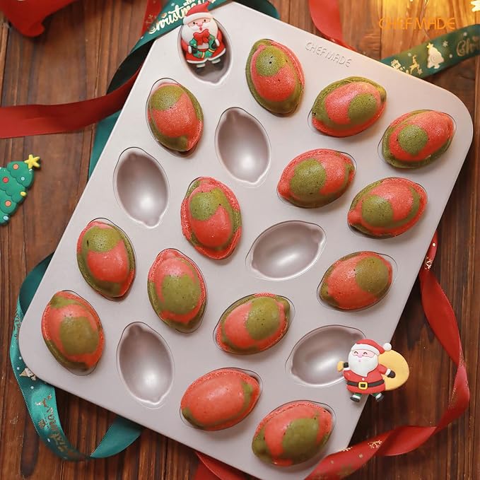 CHEFMADE Muffin Cake pan, 20-Cavity Non-Stick Lemon-Shaped Bakeware for Oven Baking (Champagne Gold)