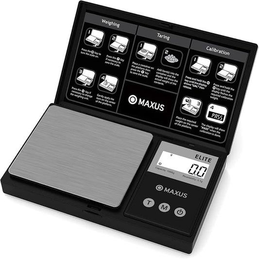 Digital Gram Scale 1000g/0.1g, Small Food Scale with Backlit LCD, Mini Pocket Scale for Jewelry | Small Food Scale with Backlit LCD, 6 Weighing Units, Tare Function