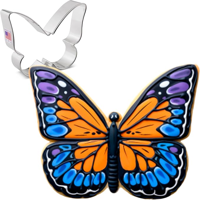 Ann Clark Cute Butterfly Cookie Cutter, 3" Made in USA