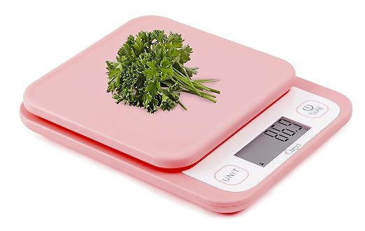 Ozeri® Garden and Kitchen Scale II with 420 Variable Graduation Technology® | Measures most delicate garden herbs and greens at 0.1 g for ingredients under 420 grams and 0.5 g for items over 420 grams