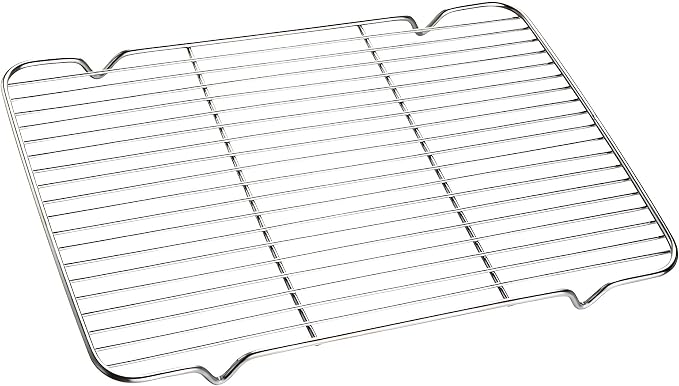 Cooling Rack with 4 Legs Heavy Duty Grill Net 7.9in x 12.4in Roasting Wire Grate Baking Racks, Fit Various Size Cookie Baking Sheet,Oven Dishwasher Safe(7.9"X12.4"31.5X20cm)