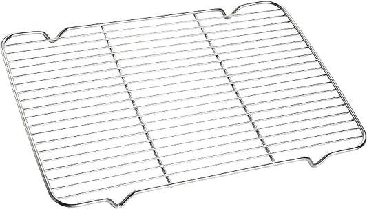 Cooling Rack with 4 Legs Heavy Duty Grill Net 7.9in x 12.4in Roasting Wire Grate Baking Racks, Fit Various Size Cookie Baking Sheet,Oven Dishwasher Safe(7.9"X12.4"31.5X20cm)