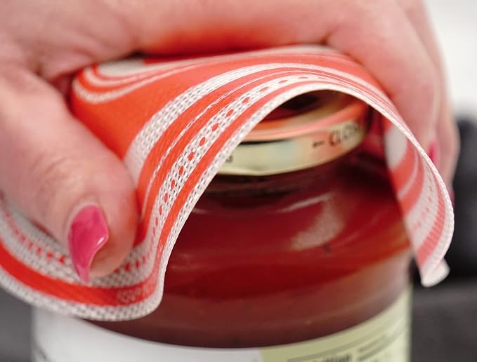 RSVP International Silicone Multi-Purpose Kitchen Tool Jar Opener/Non Skid Pad, 6.5 Round, Red