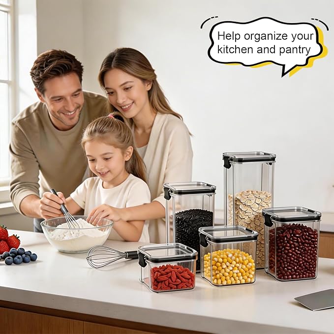 5 Piece Airtight Food Storage Containers Set