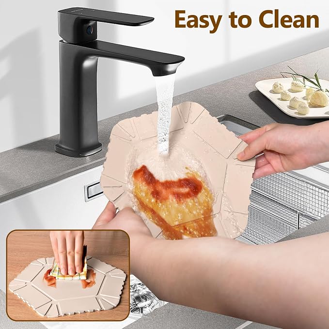 Magnetic Silicone Trivet & Pot Holder, Kitchen Heat Resistant Mat | Trivets for Hot Dishes, Hot Pots & Pans, Non-Slip Hot Pads for Countertops & Dining Table & Oven, Jar Opener & Spoon Rest