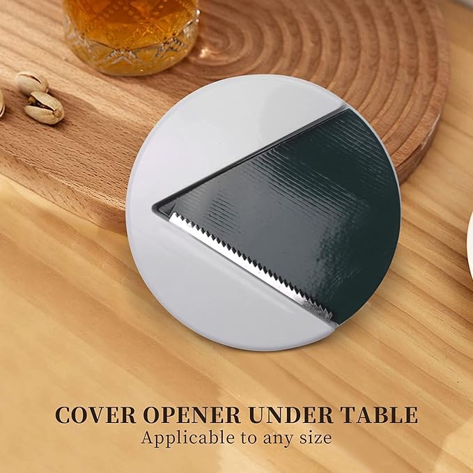 Jar Opener Under Cabinet, Multi Function Easy Grip Jar Opener, One Handed Jar & Bottle Opener - Removes Tight Jar Lid for Seniors with Arthritis - Essential Kitchen Gadgets for Home Assistance