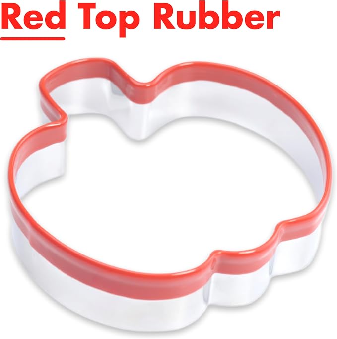 3Pcs Pumpkin Cookie Cutters Set, Includes Classic, Tall & Velvet Pumpkin Shapest, Halloween & Thanksgiving Biscuit Cutters, Coated with Soft Rubber for Protection